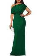 AABEI DRESS Mermaid Charming Mother of The Bride Dress Elegant Sleeveless Off Shoulder Bodycon Long Elegant Formal Dresses