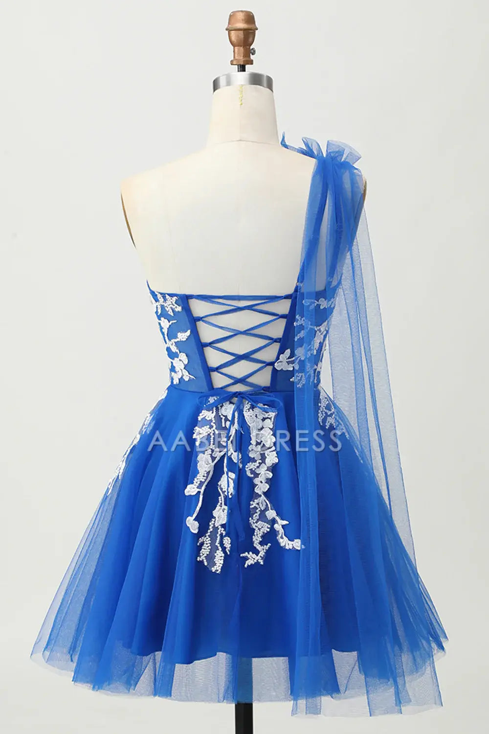 AABEI DRESS For Women Short Prom Dress Exquisite A Line One Shoulder With Lace Applique Backless Romantic Dress Affordable Hot Sale Homecoming Dress