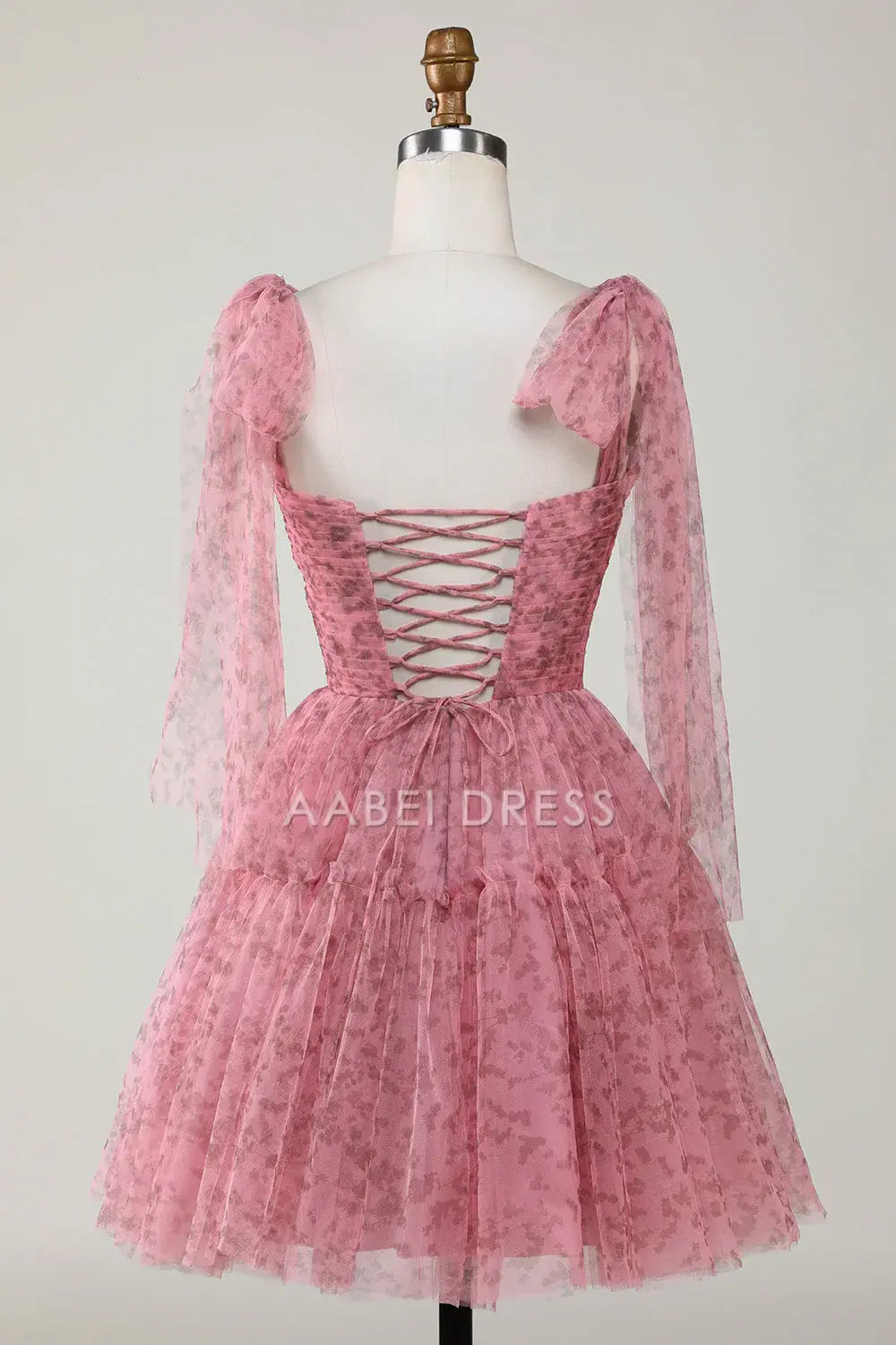 AABEI DRESS For Women Short Prom Dress Printed A-Line Sweetheart Neckline Backless Cute Dress Affordable Hot Sale Homecoming Dress