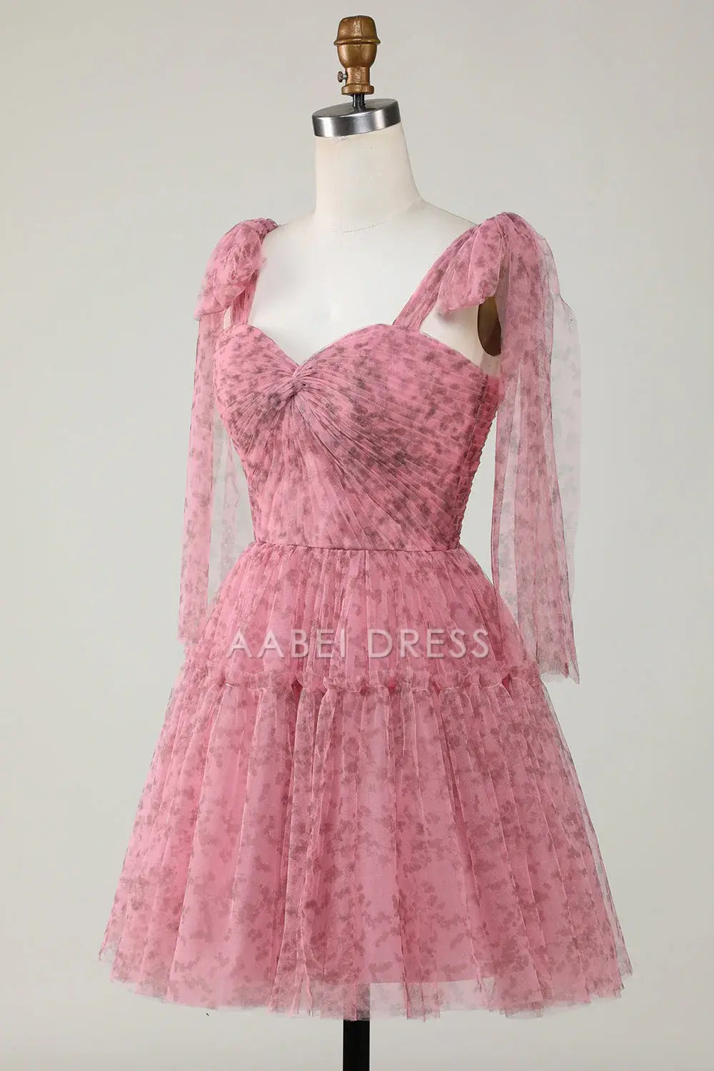 AABEI DRESS For Women Short Prom Dress Printed A-Line Sweetheart Neckline Backless Cute Dress Affordable Hot Sale Homecoming Dress