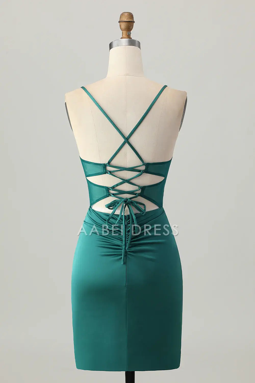 AABEI DRESS For Women Short Prom Dress Sheath Spaghetti Strap Pleated Sweetheart Neckline Backless Chic Dress Affordable Hot Sale Homecoming Dress