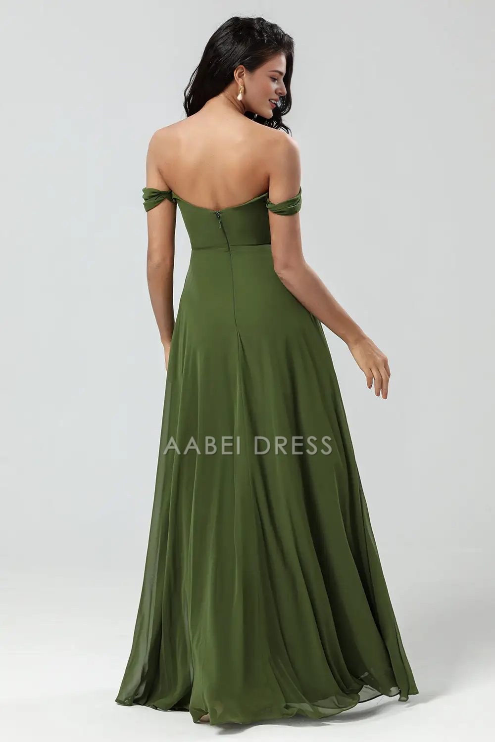 AABEI DRESS Formal Wear Dresses Exquisite A Line Sweetheart Neckline Off Shoulder Ruched Side Fork Elegant Hot Sale Prom Dress