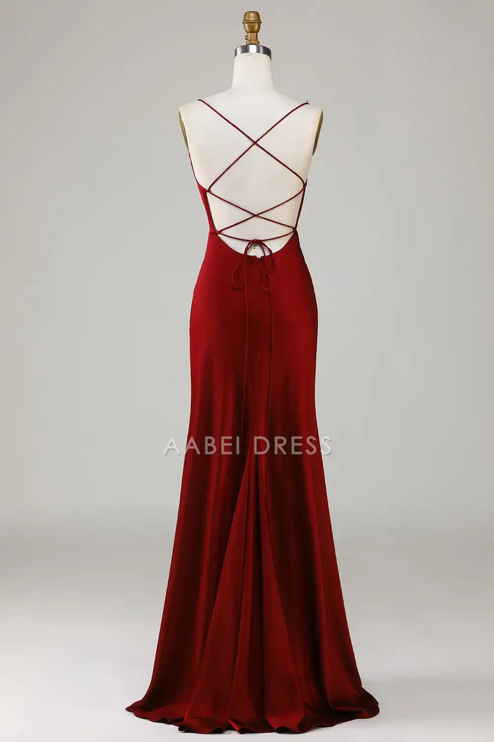 AABEI DRESS Formal Wear Dresses Mermaid Spaghetti Strap Backless Elegant Long Dress Hot Sale Prom Dress