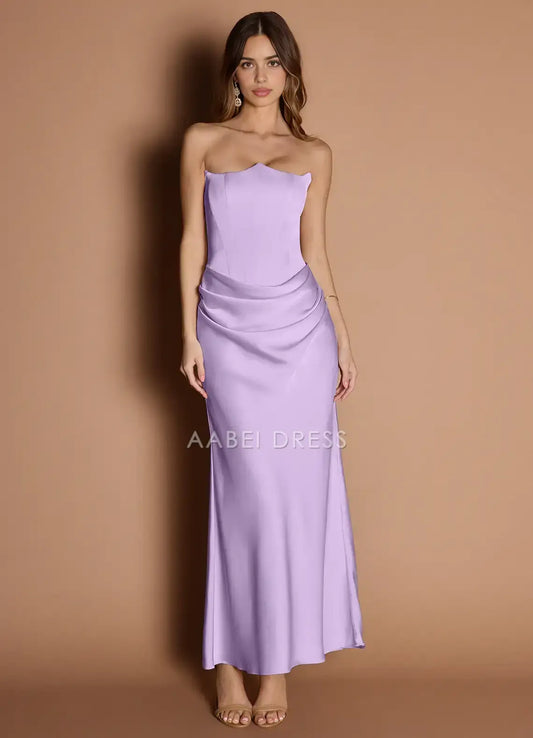 AABEI DRESS Formal Wear Dresses Mermaid Strapless Sweetheart Neckline Pleated Elegant Party Dress Hot Sale Prom Dress
