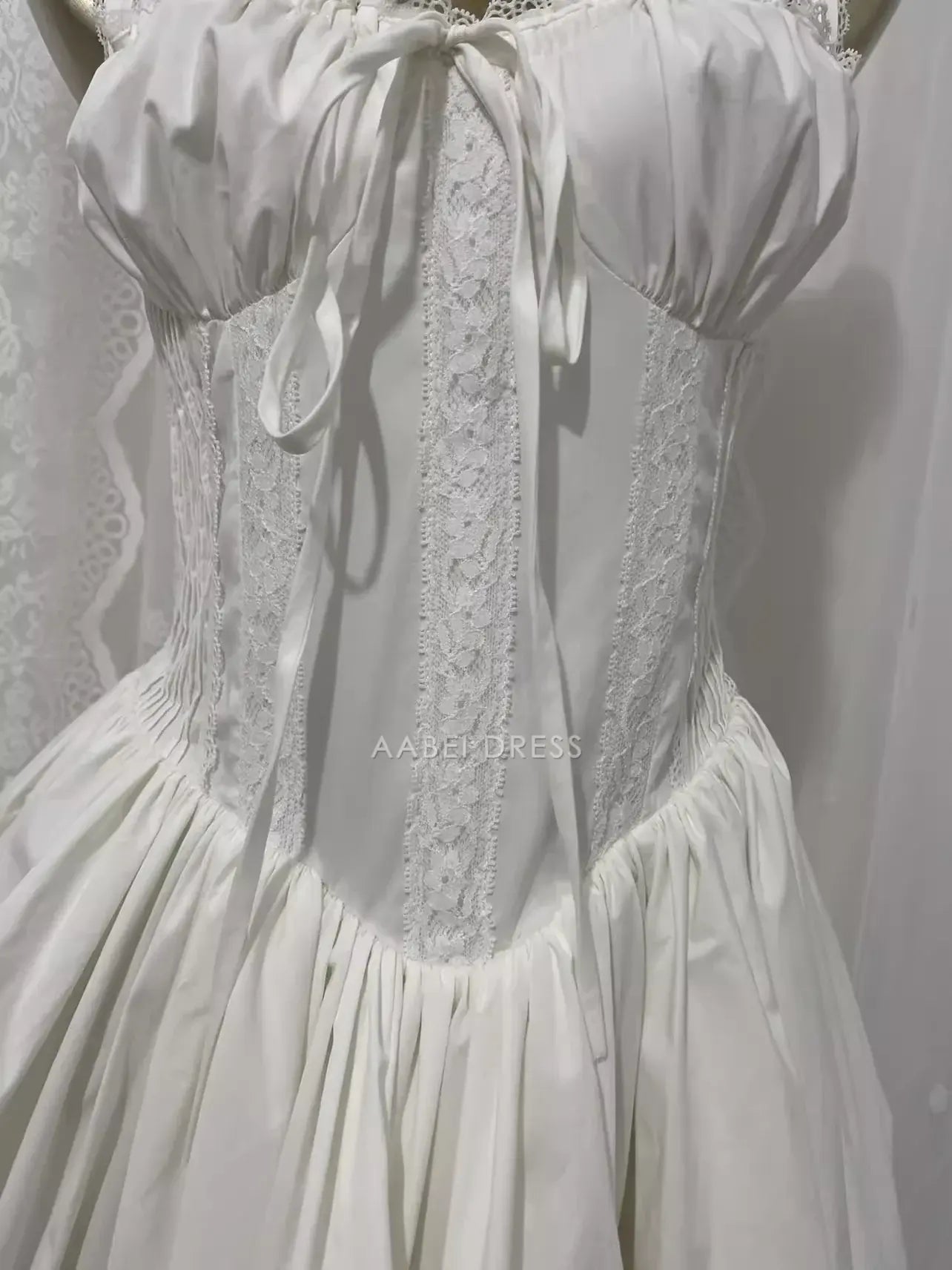 AABEI DRESS Short Prom Dress A line Wide Shoulder Straps Sweetheart Neckline Lace Splicing Cute Hot Sale Homecoming Dress