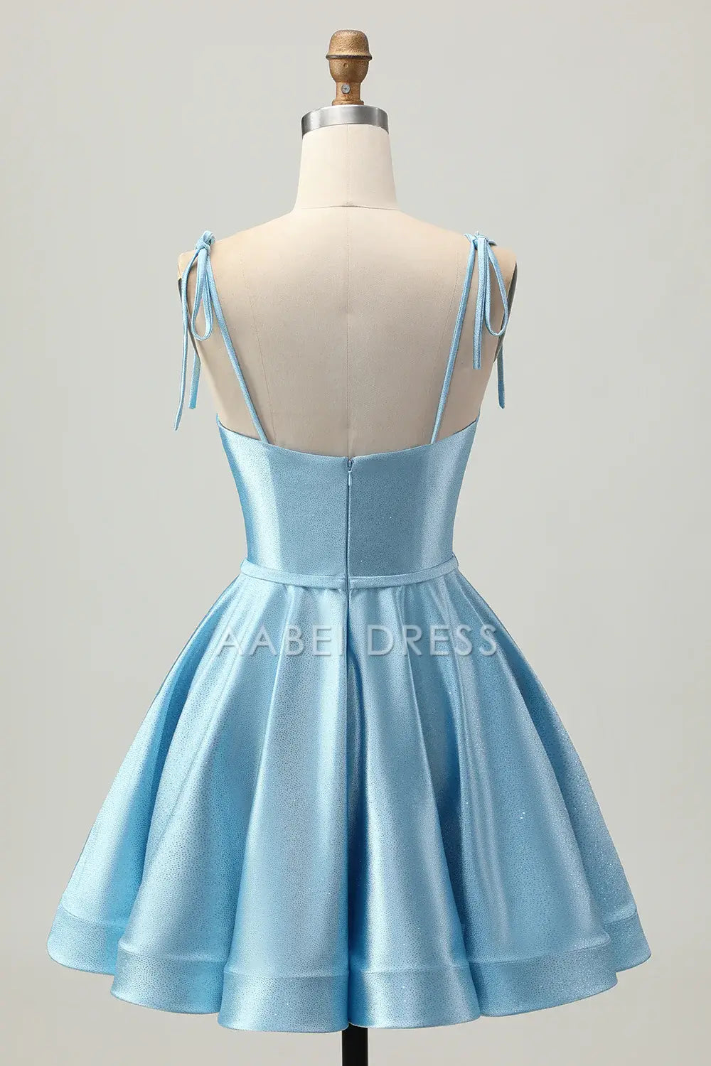 AABEI DRESS For Women Short Prom Dress A Line Spaghetti Straps Sweetheart Neckline Ruched Sparkle Dress Affordable Hot Sale Homecoming Dress