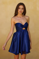 AABEI DRESS For Women Short Prom Dress Exquisite A-Line Strapless Sweetheart Neckline Pleated Bodice Keyhole Backless Sexy Hot Sale Homecoming Dress