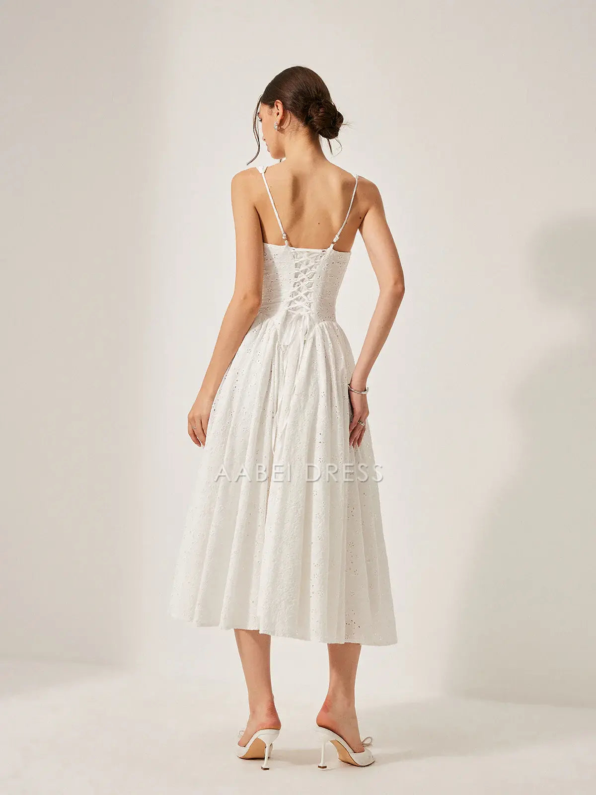 AABEI DRESS Formal Wear Dresses A Line Deep V Neck Sleeveless Lace Back Lace-Up Dress Exquisite Hot Sale Prom Dress