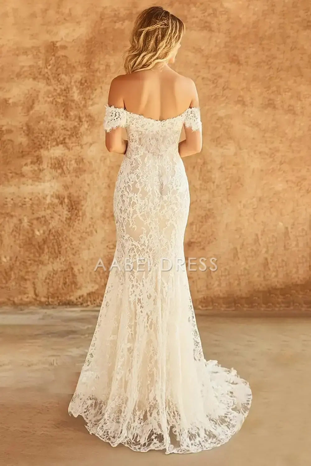 AABEI DRESS Formal Wear Dresses Exquisite Mermaid Off The Shoulder Sweetheart Lace Charming Long Wedding Dress