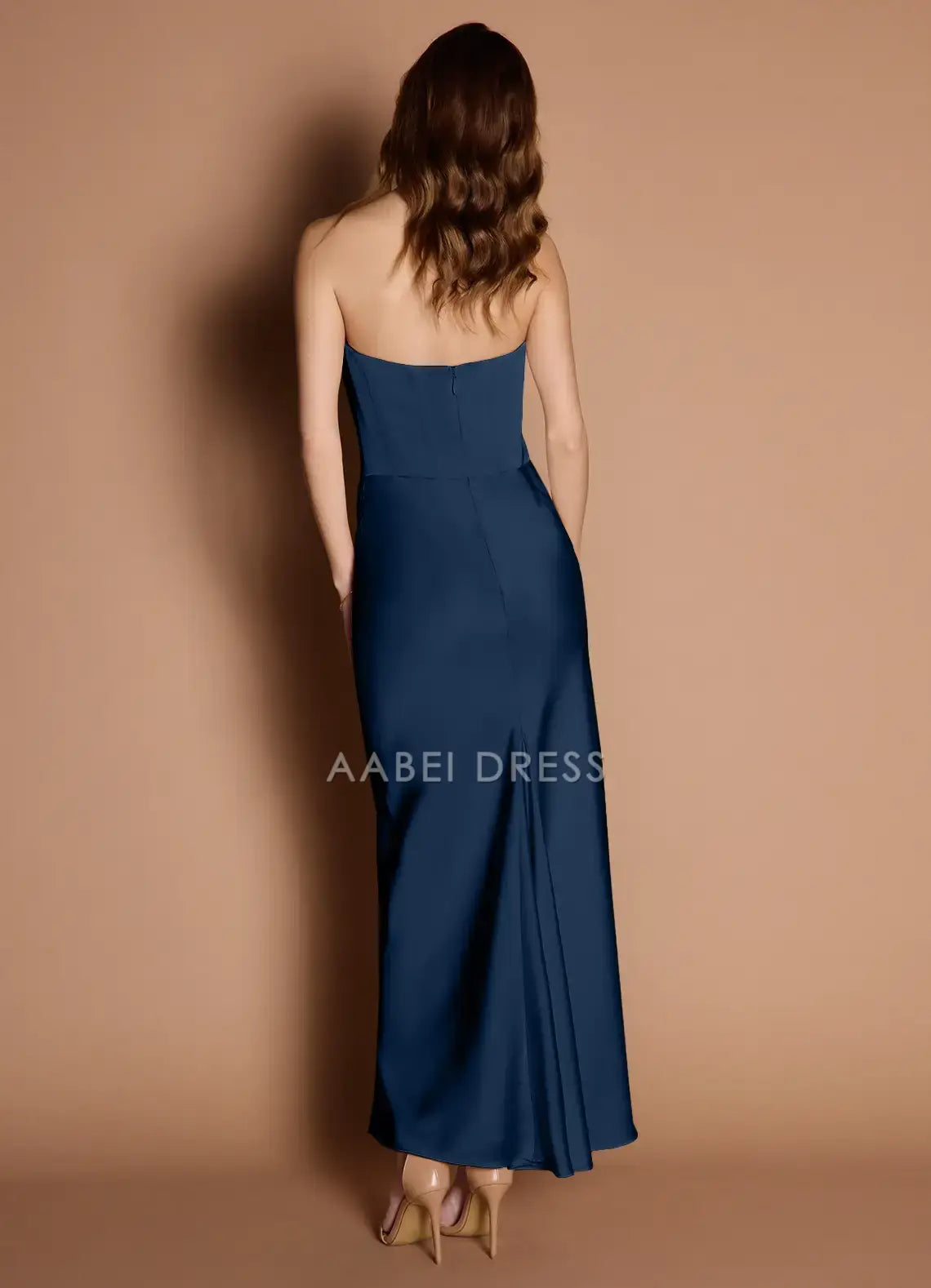 AABEI DRESS Formal Wear Dresses Exquisite Mermaid Strapless Sweetheart Neckline Pleated Fashion Party Dress Hot Sale Prom Dress
