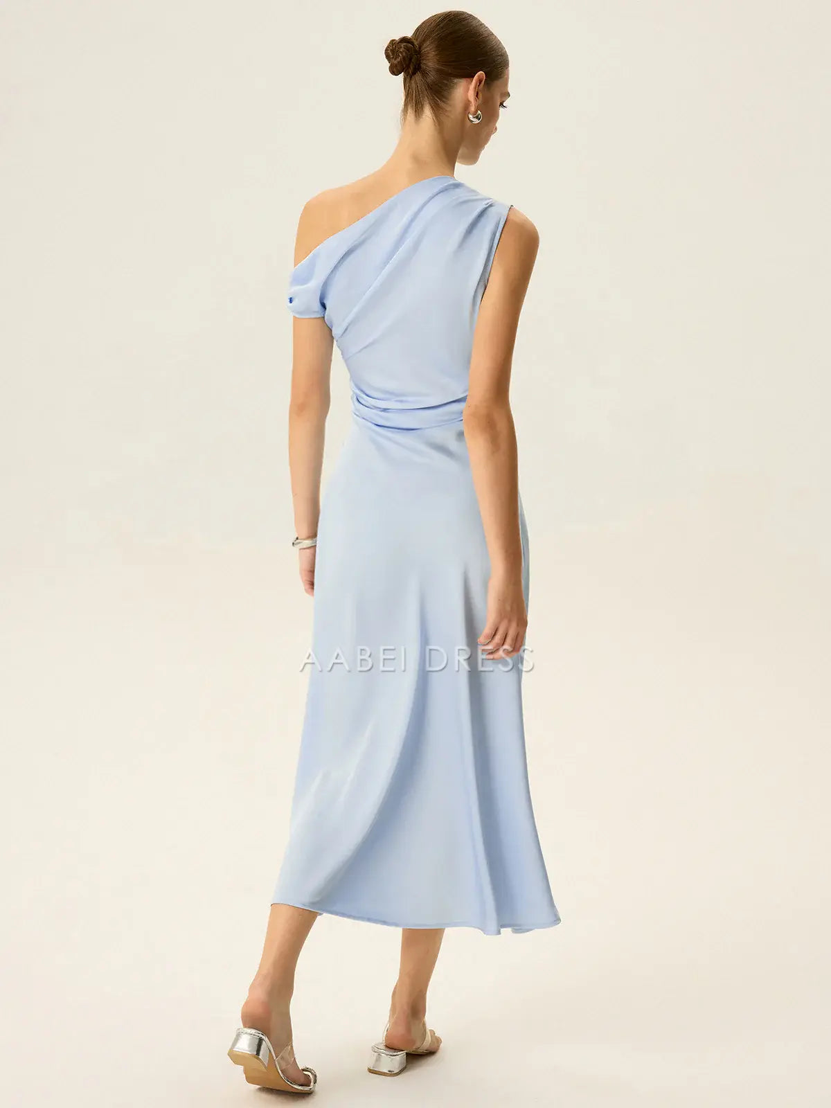 AABEI DRESS Formal Wear Dresses Sheath/Column One-Shoulder Pleated Elegant Simple Dress Hot Sale Prom Dress