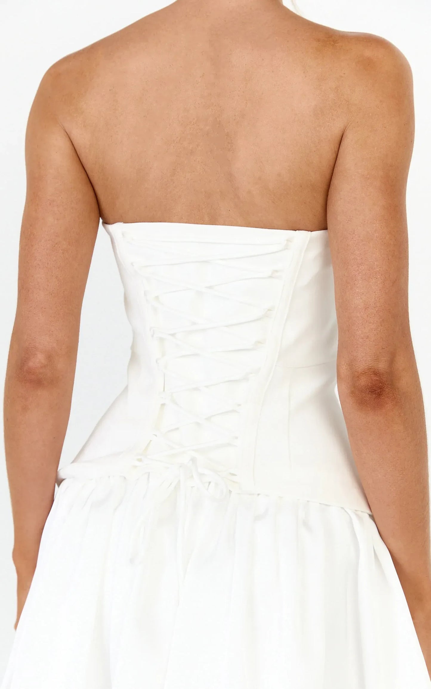 Elegant A-Line Strapless Sweetheart Lace-Up Back Mini Homecoming Dress for Parties