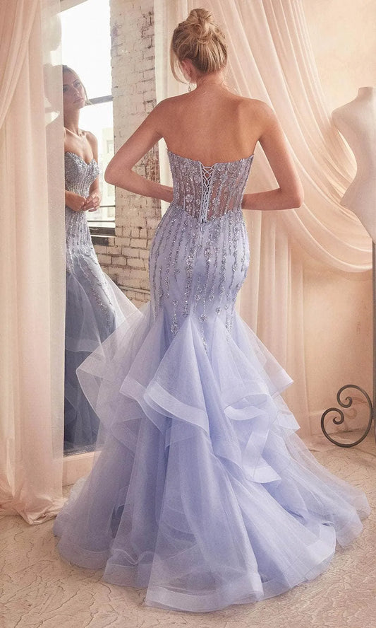 Sparkly Mermaid Sweetheart Sleeveless Lace Up Open Back Floor Length Prom Dress