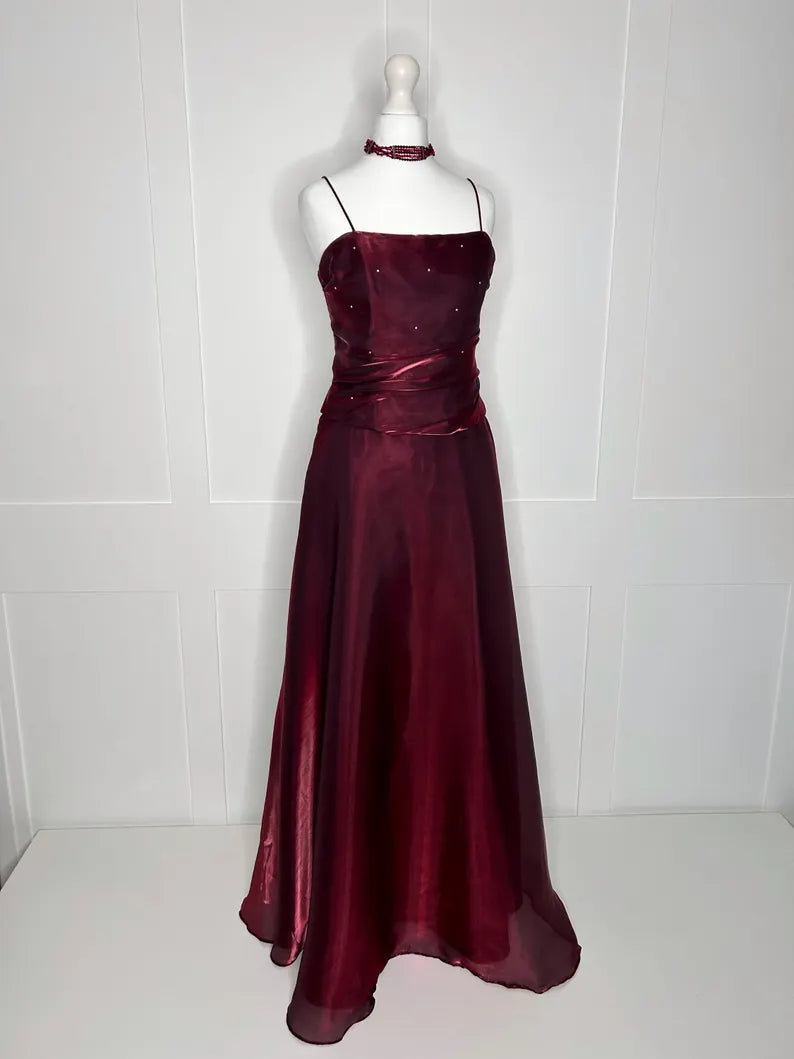 Evening Dress Matching Scarf Two Piece Set Spaghetti Strap Elegant Vintage prom dress Formal Wear Dresses