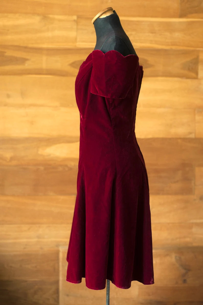 Evening Dress Velvet Dress Strapless Short Skirt Fashion Simple Formal Dresses Wedding Guest Dress