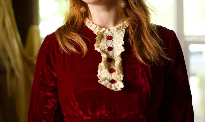 Evening Dress Velvet Dress Christmas Dress Long Sleeves Formal Dresses Wedding Guest Dress