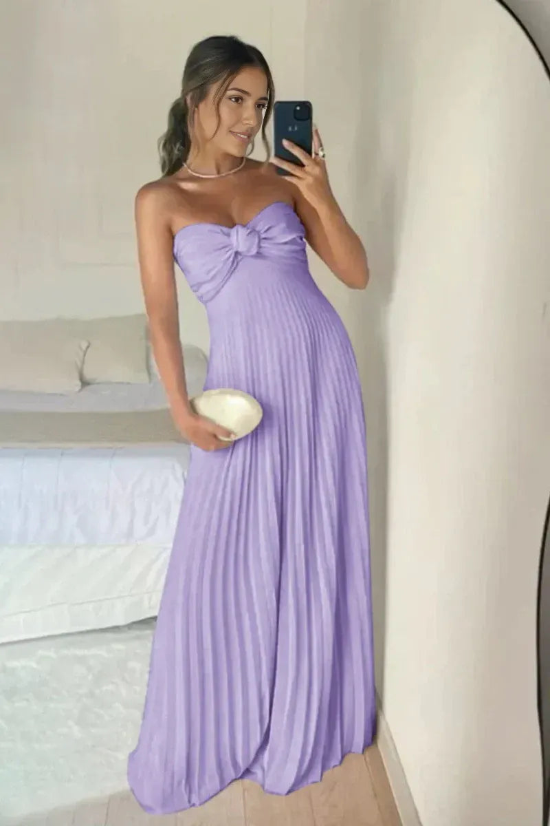 AABEI DRESS Elegant A Line Sweetheart Long with Ruffles Fashion Prom Dress