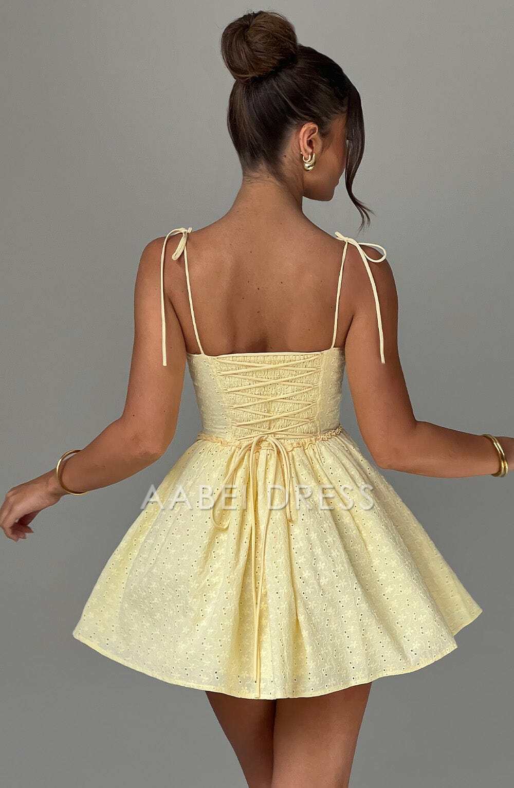 AABEI DRESS Hot Sale Homecoming Dress Fashion A Line Sweetheart Spaghetti Strap Mini Dress Cute Short Prom Dresse
