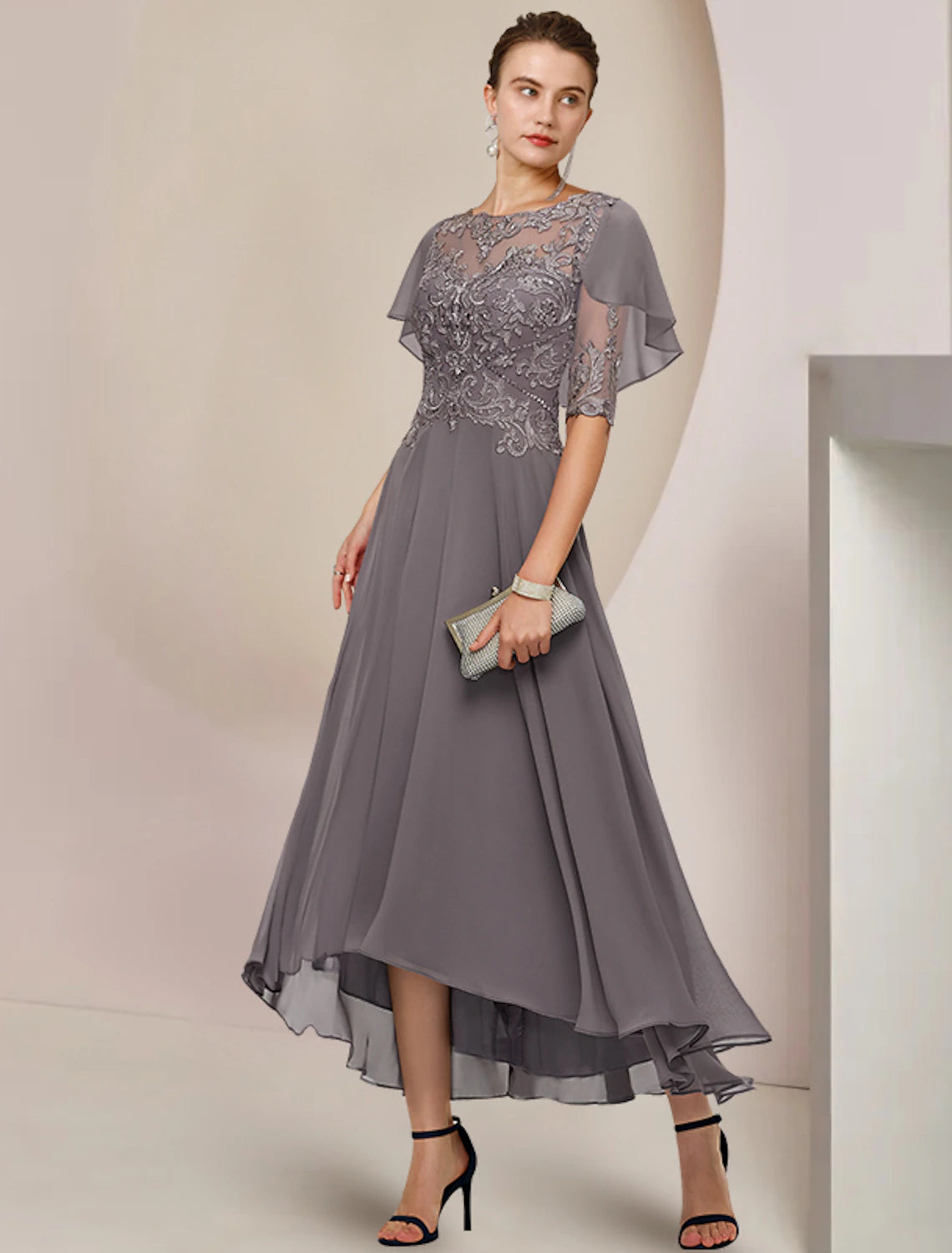 A-Line Mother of the Bride Dress Formal Fall Wedding Guest Elegant Sco Aabei Dress A-Line Mother of the Bride Dress Formal Fall Wedding Guest Elegant Sco Aabei Dress