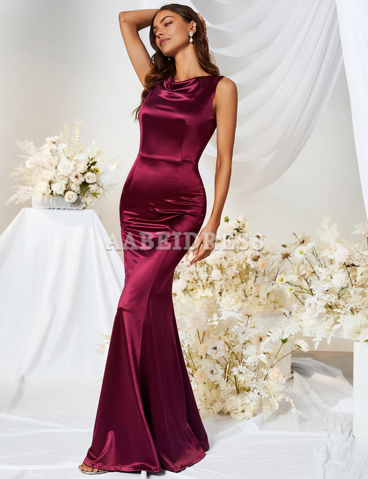 Prom Dress Women's Elegant Mermaid Cultivate oneself Sleeveless Gowns Evening Dress Formal Wear Dresses