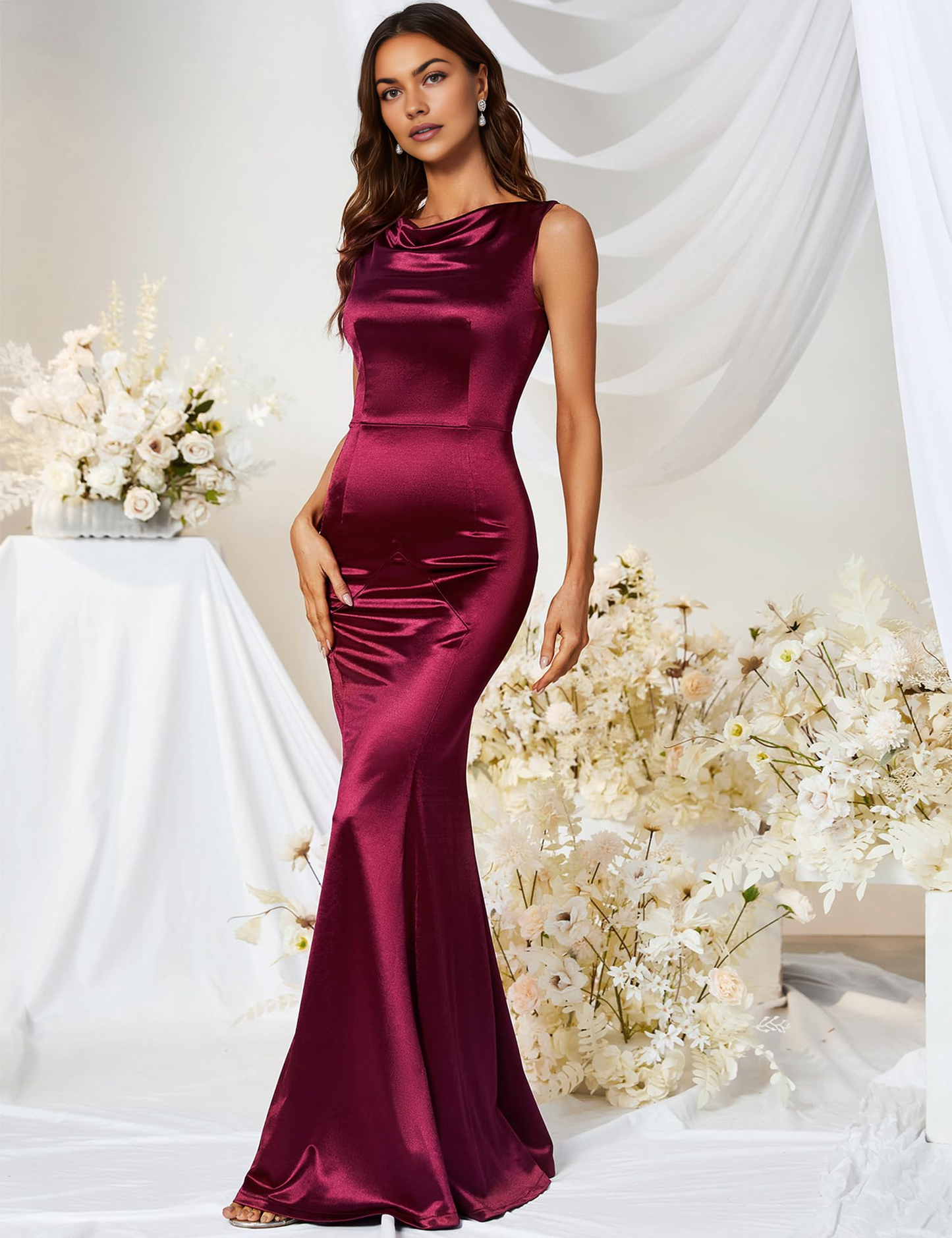 Prom Dress Women's Elegant Mermaid Cultivate oneself Sleeveless Gowns Evening Dress Formal Wear Dresses