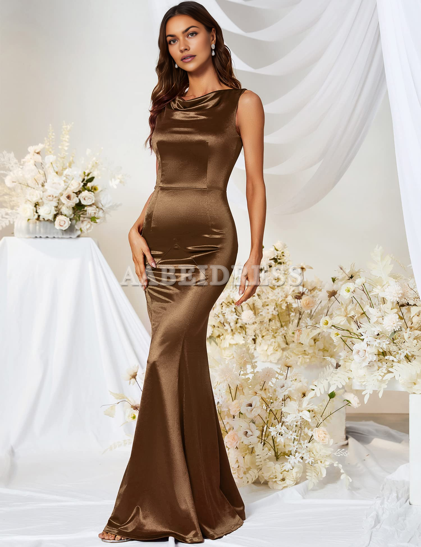 Prom Dress Women's Elegant Mermaid Cultivate oneself Sleeveless Gowns Evening Dress Formal Wear Dresses