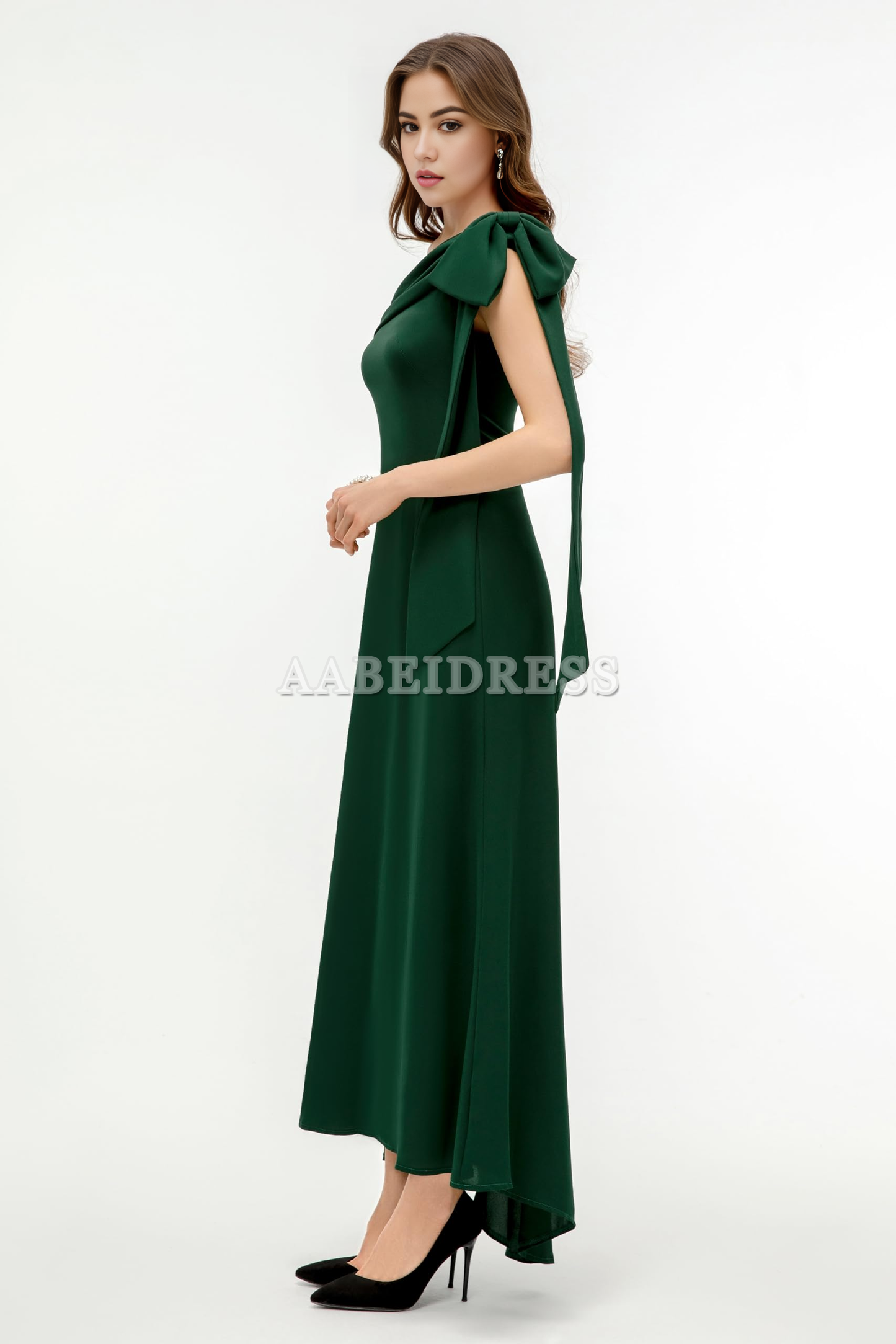 Prom Dress Charming Bow knot One Shoulder Evening Dresses Cocktail Party Dress Exquisite Formal Wear Dresses Wedding Guests Dresses