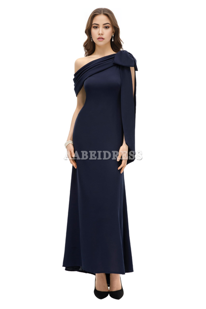 Prom Dress Charming Bow knot One Shoulder Evening Dresses Cocktail Party Dress Exquisite Formal Wear Dresses Wedding Guests Dresses