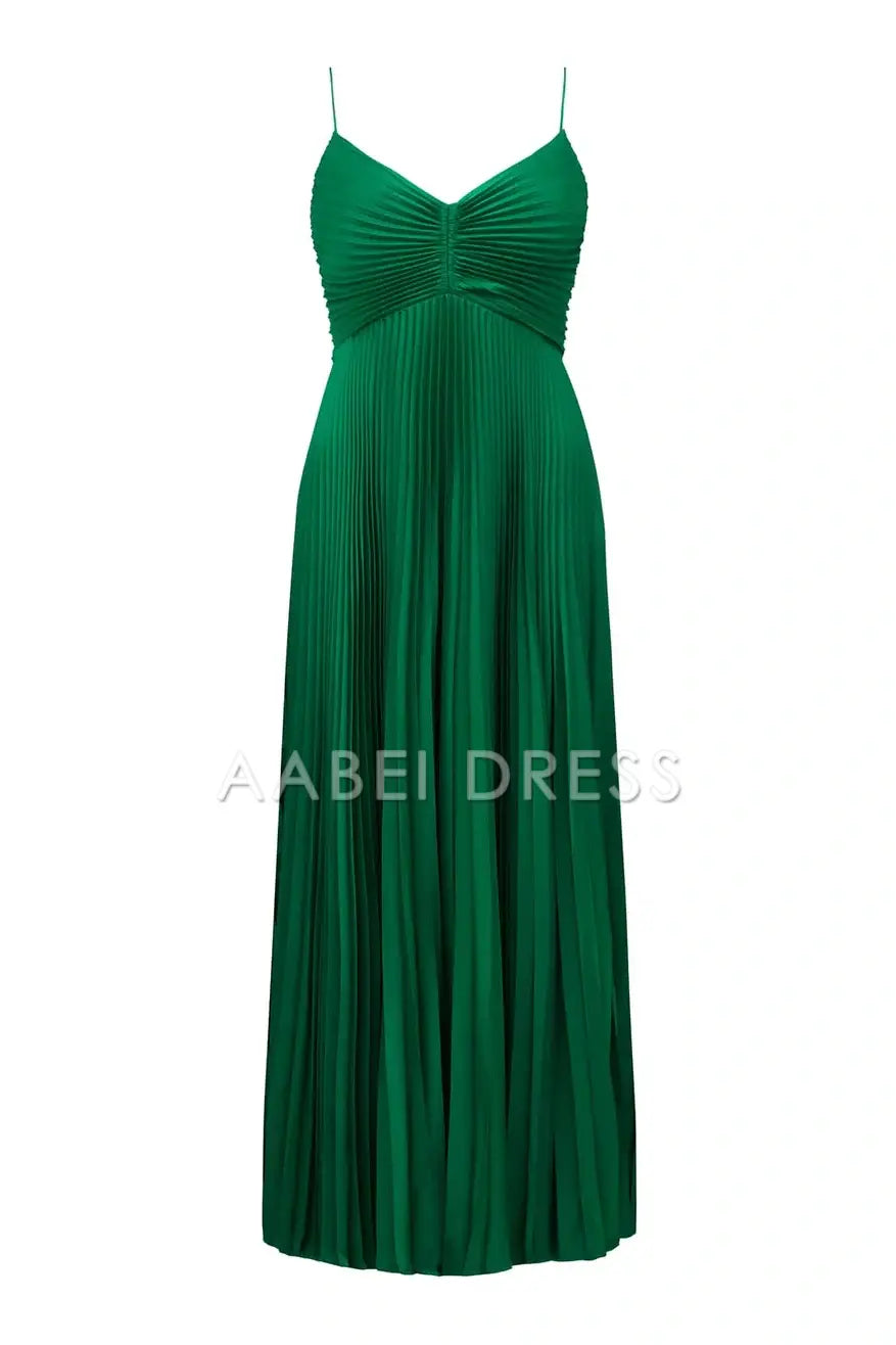 AABEI DRESS Prom Dress Chic A Line Halter Neck Pleated Long With Keyhole High Quality Formal Dress