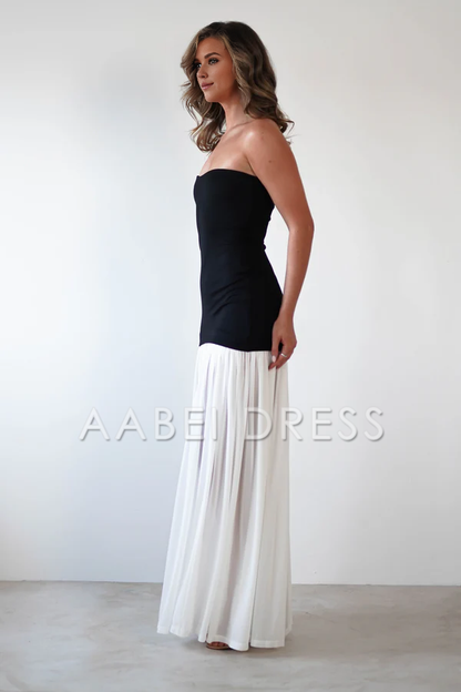 AABEI DRESS Prom Dress Elegant Strapless Gorgeous Exquisite Pleated Skirt Flowy Dress