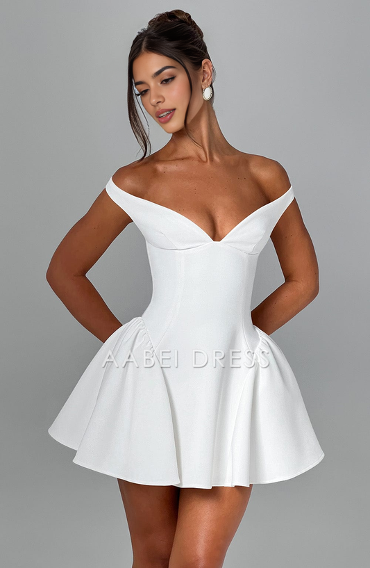AABEI DRESS Hot Sale Homecoming Dress Off Shoulder Backless Playful Mini Dress Voluminous Short Prom Dresse