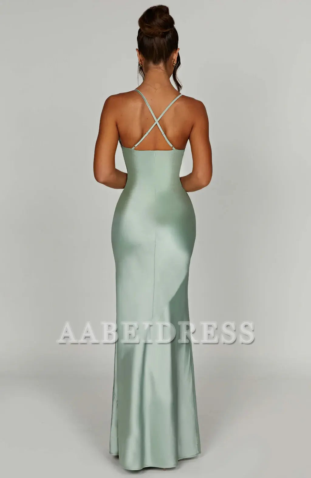 Formal Wear Dresses Prom Dresses Elegant Mermaid Halter Plunge Neckline Backless Sheath Dresses Fashion Simple Wedding Guests Dresses