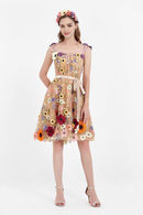 AABEI DRESS Short Dress Exquisite A Line Spaghetti Strap Floral Lace Knee-Length Fashion New Homecoming Dress