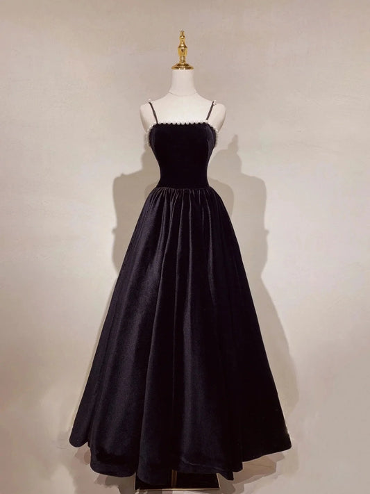 Evening Dress Elegant A-Line Spaghetti Straps Sleeveless Backless Long Prom Dresses Beading High Quality Formal Women's Dresses