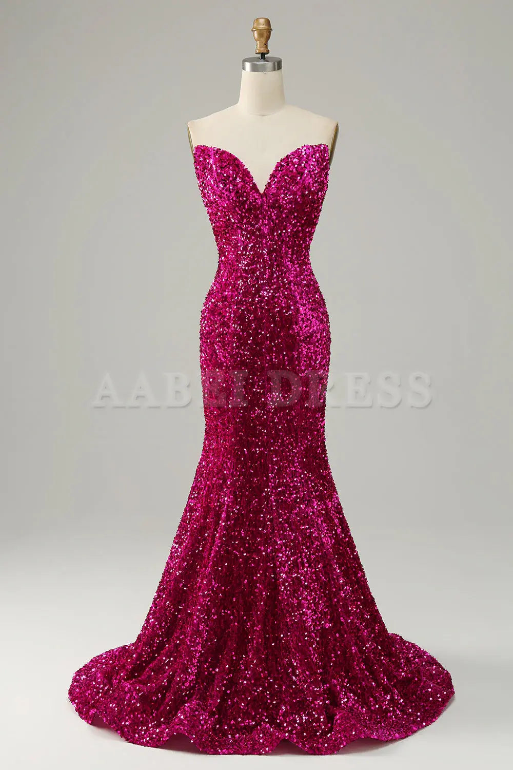 Prom Dress Mermaid Cultivate oneself Sweetheart Neck Sequined Sweep Train Charming Formal Wear Dresses