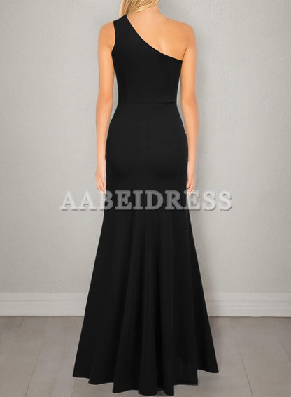 Prom Dress One Shoulder Sleeveless Split Bodycon Mermaid Evening Cocktail Long Dress Wedding Guest Dresses Formal Wear Dresses