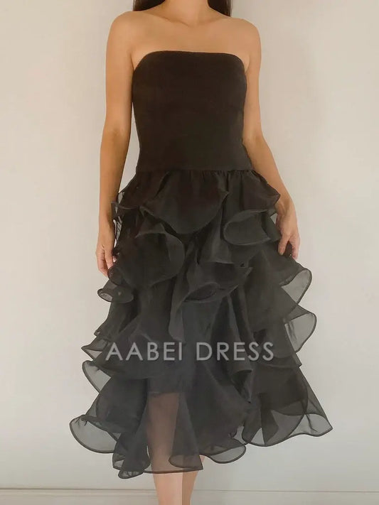 AABEI DRESS Party Dress Exquisite Off Shoulder Irregular Ruched Backless Fashion Prom Dress