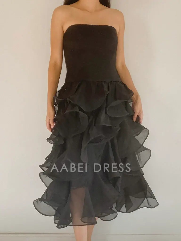 AABEI DRESS Party Dress Exquisite Off Shoulder Irregular Ruched Backless Fashion Prom Dress