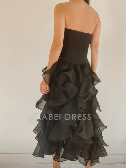 AABEI DRESS Party Dress Exquisite Off Shoulder Irregular Ruched Backless Fashion Prom Dress