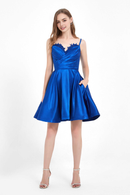 AABEI DRESS Short Dress Fashion Elegant A Line Spaghetti Strap Lace Sweetheart Applique Open Back Simple New Homecoming Dress