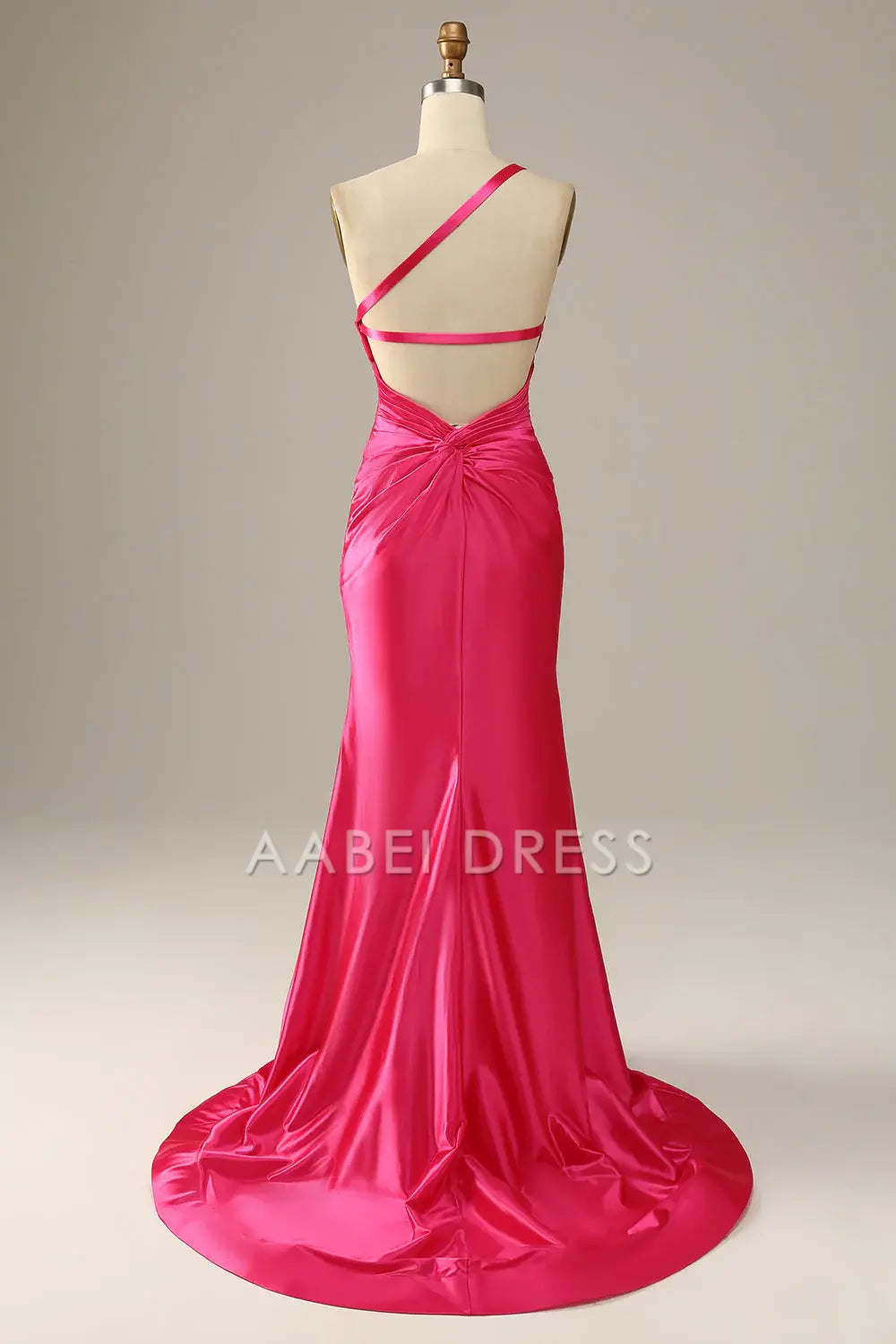AABEI DRESS Hot Sale Prom Dress Elegant One Shoulder Mermaid Backless Sweep Train Formal Dress