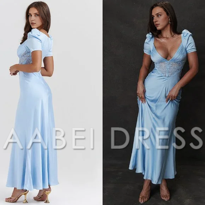 AABEI DRESS Prom Dress Charming A Line Sweetheart Long With Lace Elegant Formal Dress