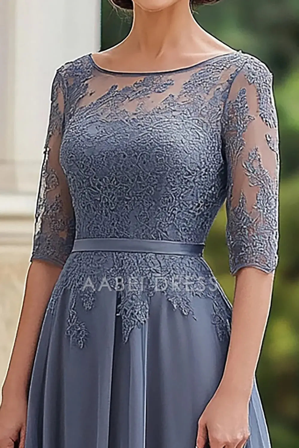AABEI DRESS Mother Of The Bride Dress Elegant Lace Half Sleeves Retro Exquisite Formal Wear Dresse