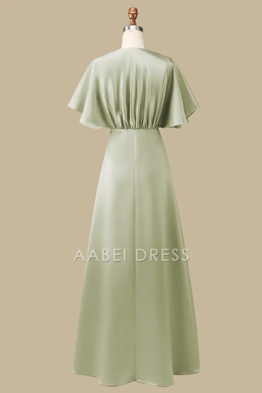 AABEI DRESS High Quality Mother of The Bride Dress A-line V-neck Half Sleeves Flattering High Waist Elegant Dress Formal Dress