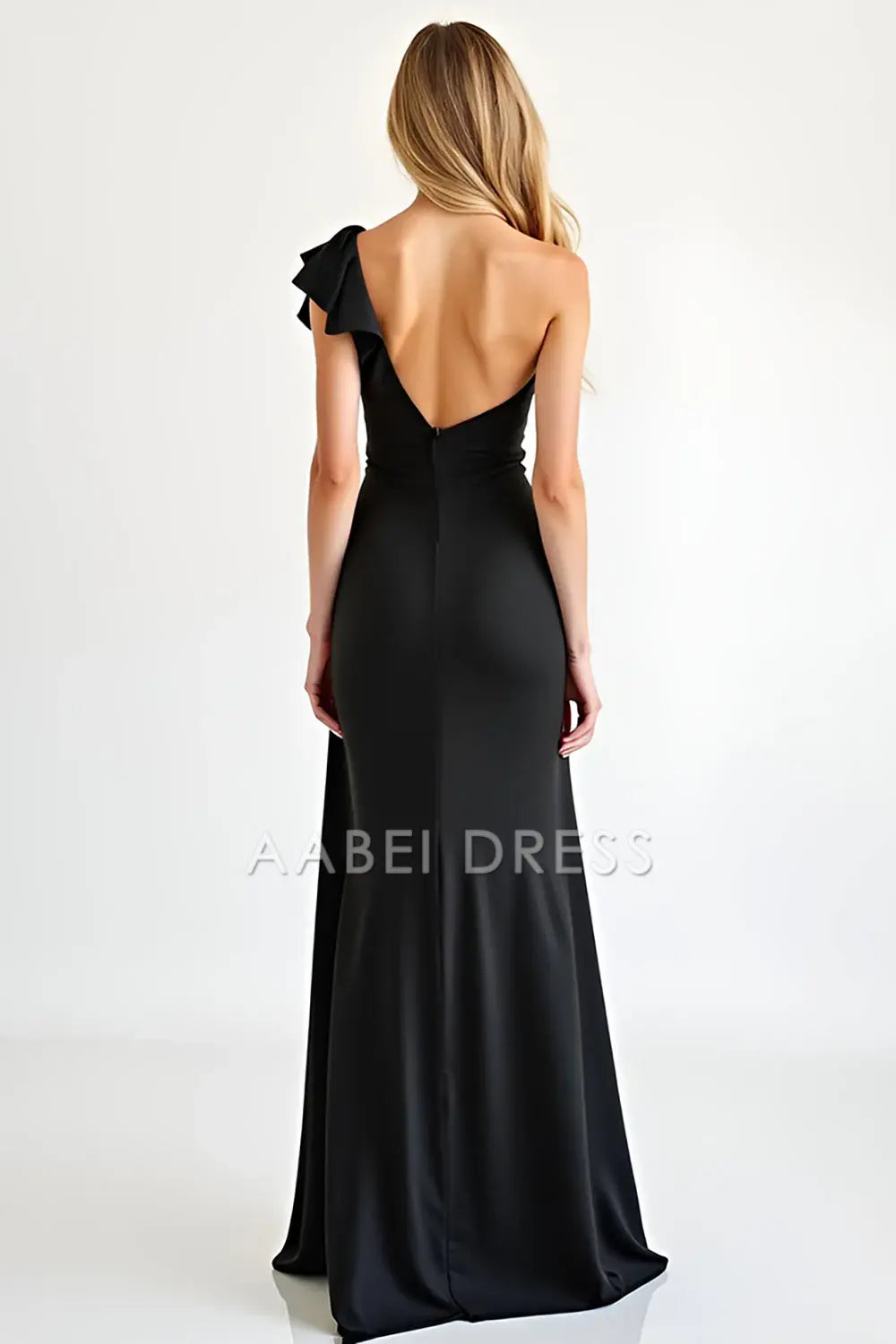 AABEI DRESS Hot Sale Prom Dress Elegant Mermaid Sheath One Shoulder Fashion Long With Slit Formal Dress