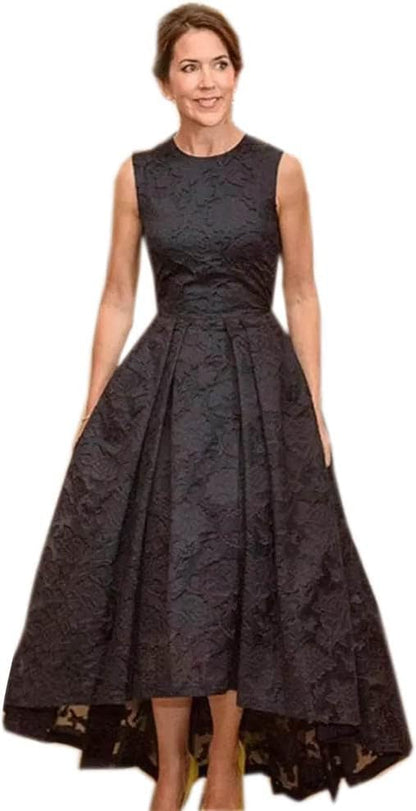 AABEI DRESS Mother of the Bride Dresses Elegant Lace High Low Evening Occasion Dresses A Line Sleeveless Jewel Neck Party Cocktail Gowns Wedding Guests Dresses
