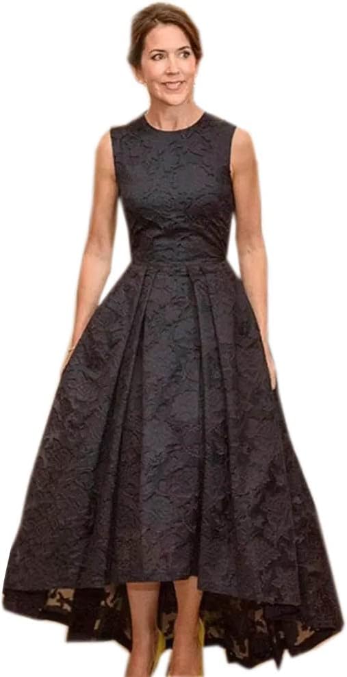 AABEI DRESS Mother of the Bride Dresses Elegant Lace High Low Evening Occasion Dresses A Line Sleeveless Jewel Neck Party Cocktail Gowns Wedding Guests Dresses