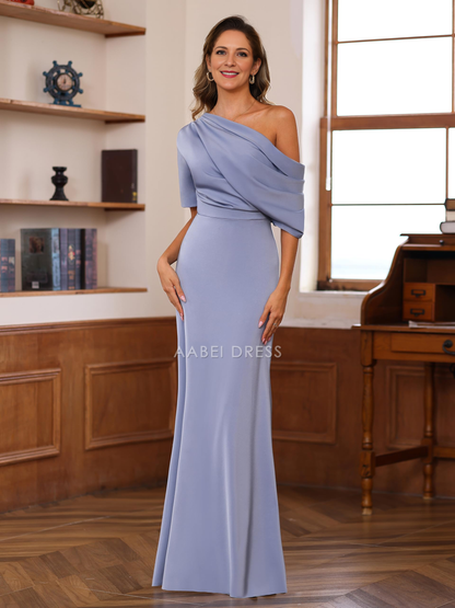AABEI DRESS Mother of The Bride Dress One Shoulder Formal Gown Mermaid Cultivate oneself Dress Elegant Temperament Dress Formal Dresses