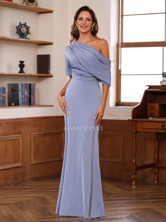 AABEI DRESS Mother of The Bride Dress One Shoulder Formal Gown Mermaid Cultivate oneself Dress Elegant Temperament Dress Formal Dresses