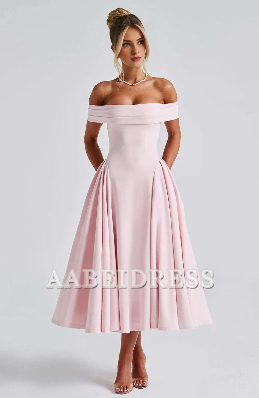 Formal Wear Dresses Prom Dresses Exquisite Pleated Bateau Neckline High Quality Luxury Dresses Wedding Guests Dresses